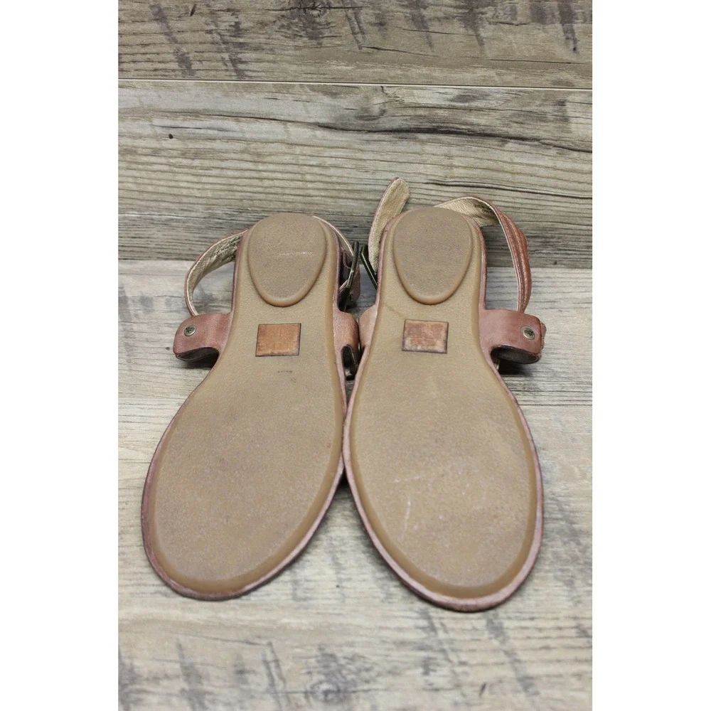 Frye‎ women's Alessia Trapunto leather strappy thong artisanal sandals 9.5M - Picture 10 of 16